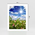 Plakat bez ramy 30x40 - Niebiańska łąka pełna kwiatów - łąka, niebo
