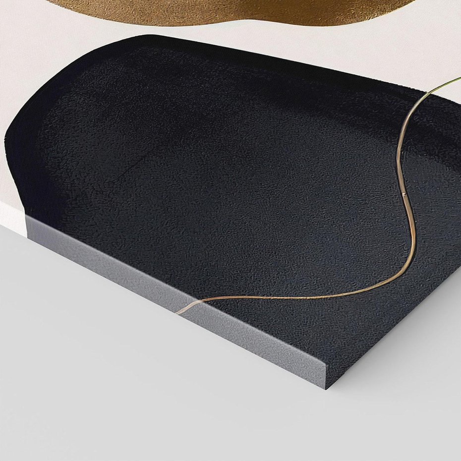 Obraz na płótnie 120x80 - Wibracje uczuć i emocji - nieregularne plamy, czarny