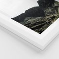 Plakat w ramie 40x50 - Górska Potęga - górski krajobraz, góry - rama biała