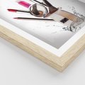 Plakat w ramie 40x50 - Moda, makijaż i relaks - moda, makijaż - rama drewno