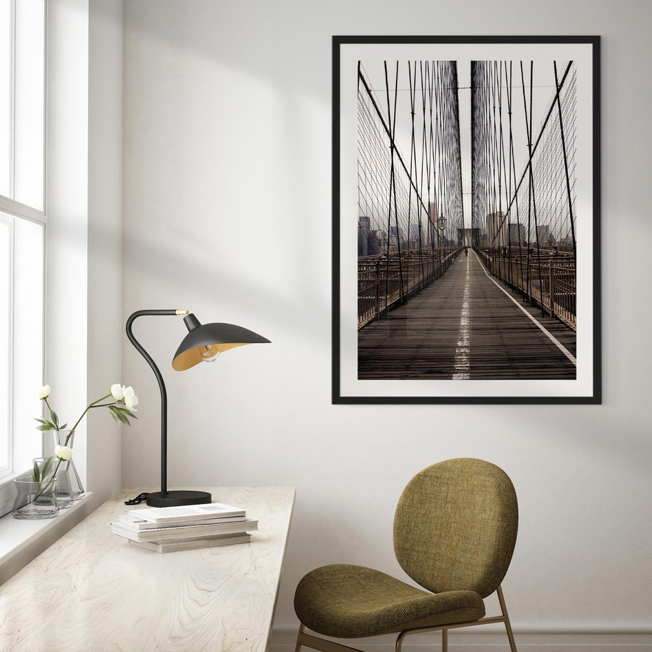 Plakat bez ramy 21x30 - Nowoczesna Linia - most, nowoczesna