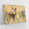 Obraz na płótnie 120x80 - Sarenka na malowniczej łące - sarna, sarenka