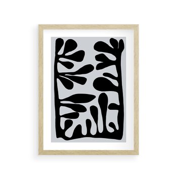 Plakat w ramie 40x50 - Taniec Kształtów - matisse, sztuka nowoczesna - rama drewno