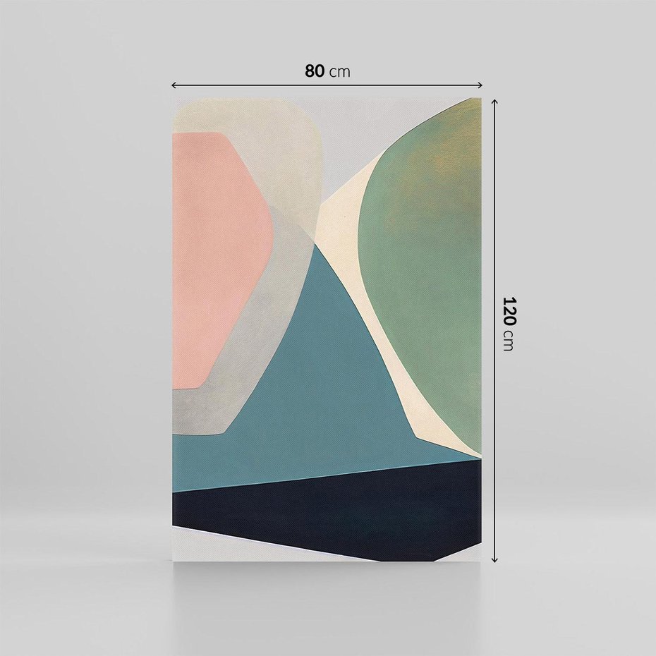 Obraz na płótnie 80x120 - Szare Tło Plam - abstrakcyjne plamy, kształty