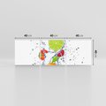 Obraz na płótnie 120x40 - Kulinarne Inspiracje - owoce, woda