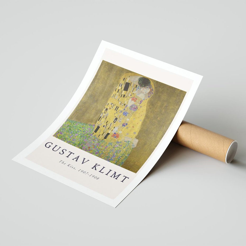 Plakat bez ramy 30x40 - Sztuka Klimta - gustav klimt, pocałunek