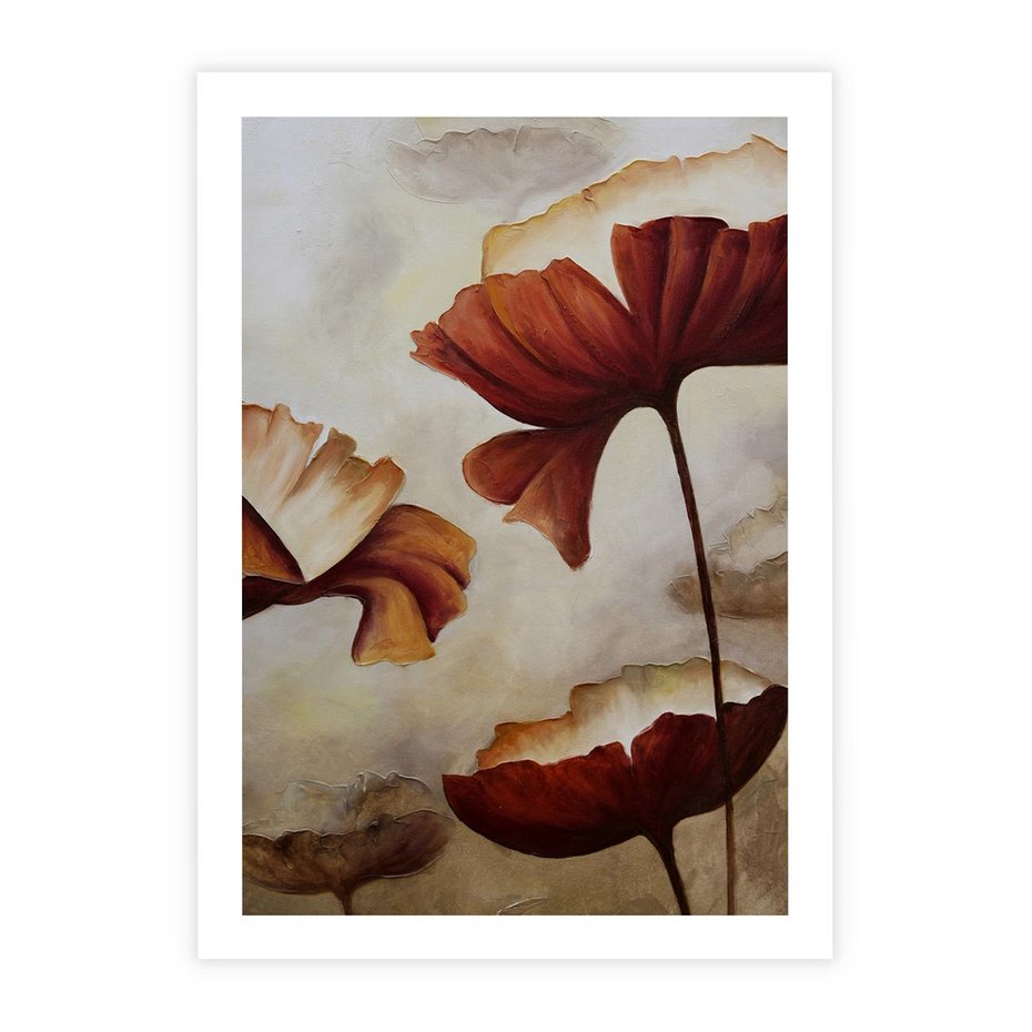 Plakat bez ramy 40x50 - Sztuka Kwiatów - kwiaty, sztuka