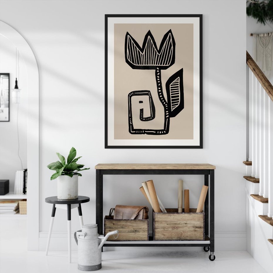 Plakat bez ramy 40x50 - Migotliwa Symfonia Kwiatu - kwiat, nowoczesna grafika