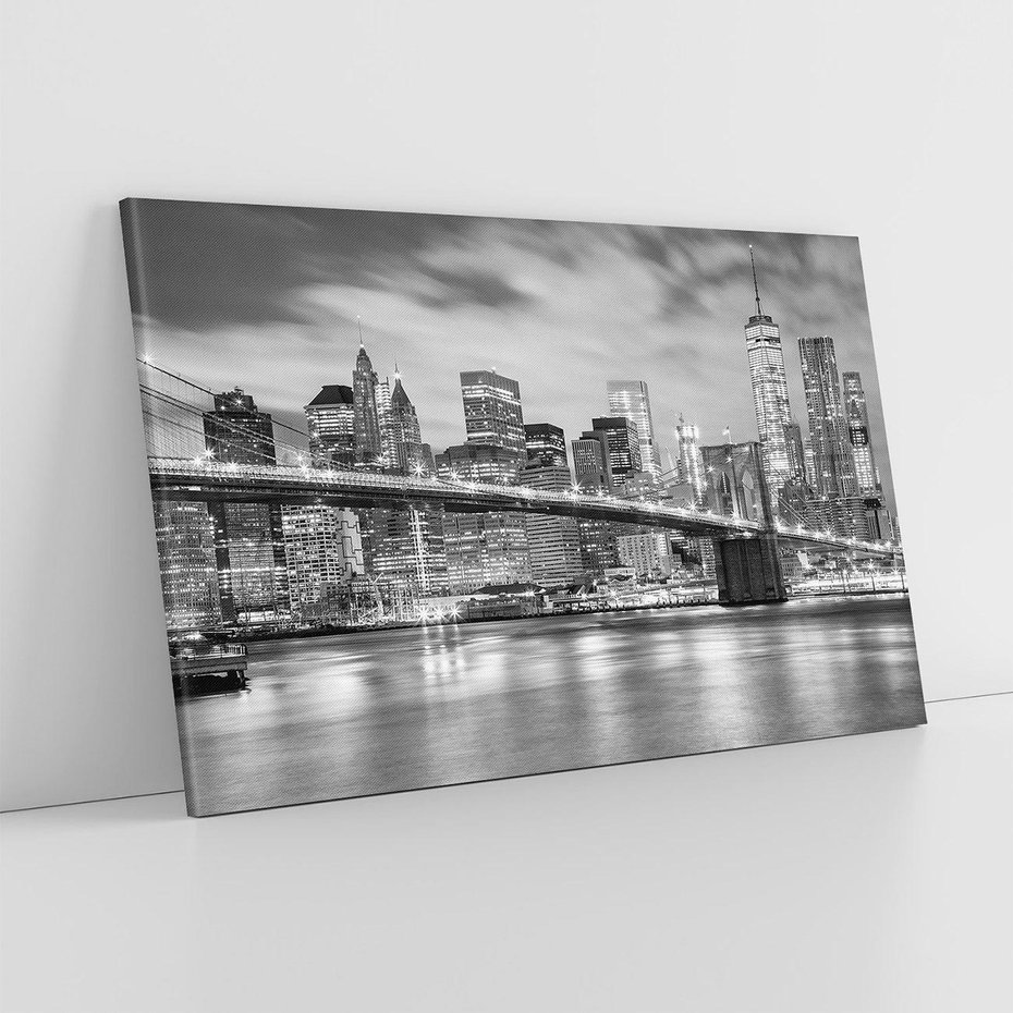 Obraz na płótnie 120x80 - połączenie ikonicznego miasta - most, Nowy Jork