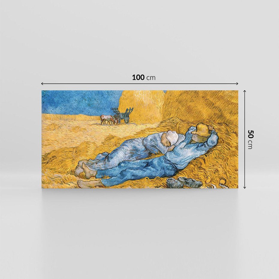 Obraz na płótnie 100x50 - "The Siesta " (1890) Vincent van Gogh - Reprodukcja - reprodukcja, obraz na płótnie