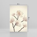 Obraz na płótnie 50x70 - Elegancja Natury - magnolia, białe