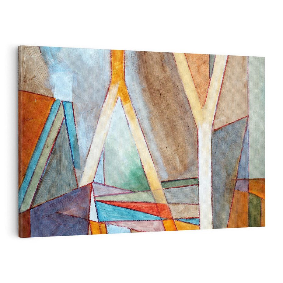 Obraz na płótnie 120x80 - Geometria abstrakcji - abstrakcja, geometria