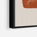 Obraz w ramie 70x100 - Przenikanie Granic - nowoczesny plakat, abstrakcyjne kształty - rama czarna