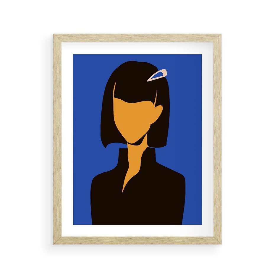 Plakat w ramie 40x50 - Energetyczne Zestawienie - sztuka nowoczesna, plakat - rama drewno