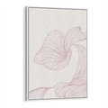 Obraz w ramie 70x100 - Szept marzeń i tajemnic - abstrakcyjne, roślinne ornamenty - rama biała