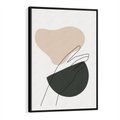 Obraz w ramie 70x100 - Rozkwitająca Opowieść - szkic jedną linią, one lone - rama czarna