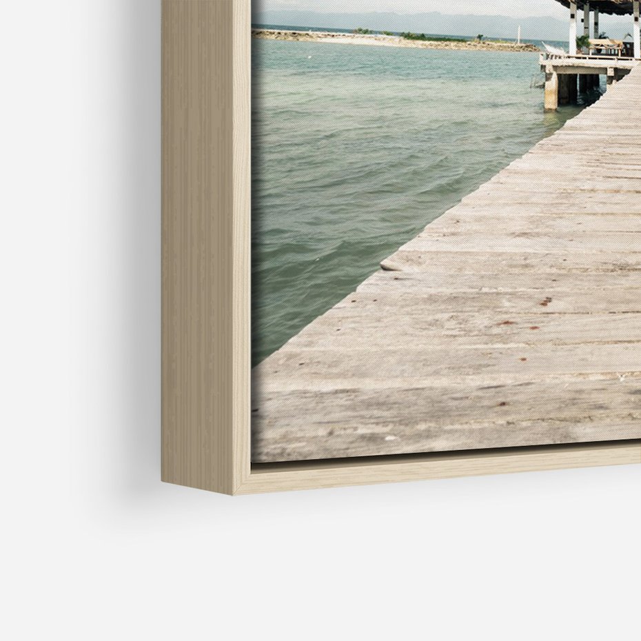 Obraz w ramie 50x70 - Magia Morza i Piękno Plaży - Hawaje, morze - rama drewno