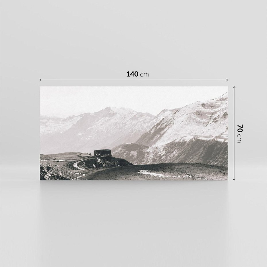 Obraz na płótnie 140x70 - Wzgórza w Bieli - górski krajobraz, punkt widokowy