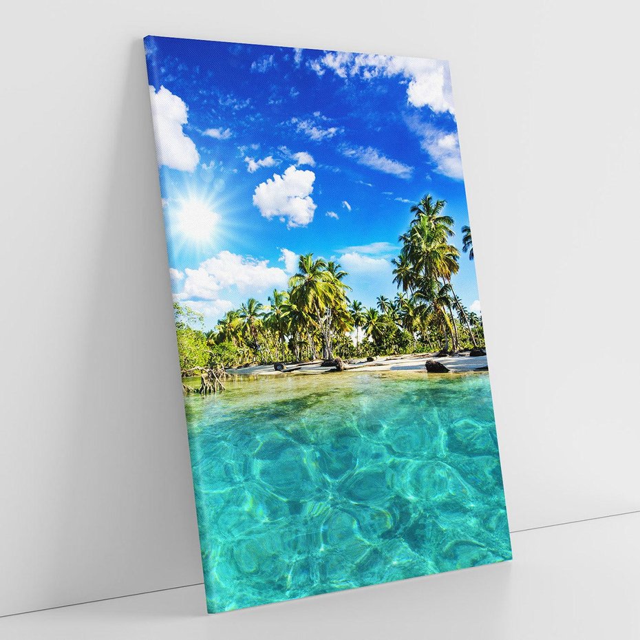 Obraz na płótnie 80x120 - Rajskie wakacje na plaży - plaża, wakacje