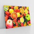 Obraz na płótnie 120x80 - soczysta symfonia smaków - owoce, jabłka