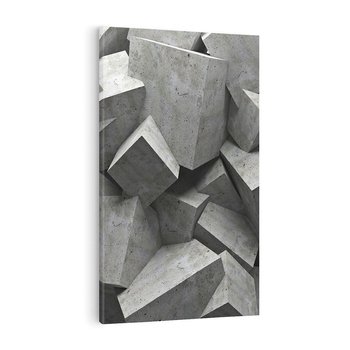 Obraz na płótnie 50x70 - Abstrakcja w Trzech Wymiarach - 3D, abstrakcja