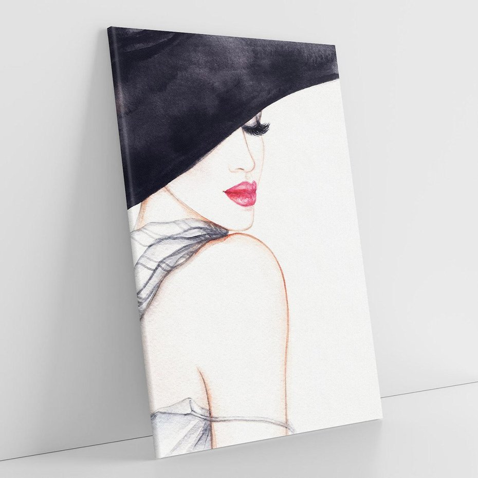 Obraz na płótnie 80x120 - Stylowa Ekspresja - kobieta, moda