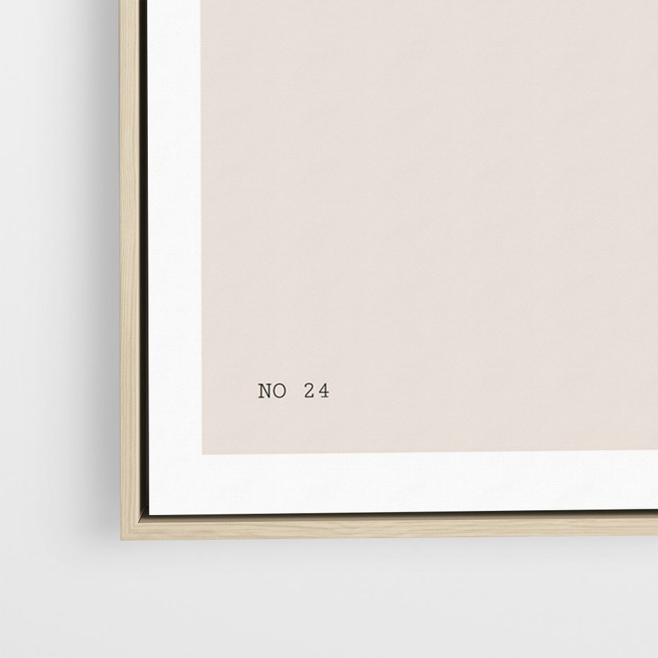 Obraz w ramie 70x100 - Boho Refrakcje Przestrzeni - boho plakat, roślina - rama drewno