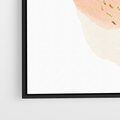 Obraz w ramie 70x100 - Migotliwe Kształty i Plamy - abstrakcyjne akwarelowe plamy, minimalizm - rama czarna