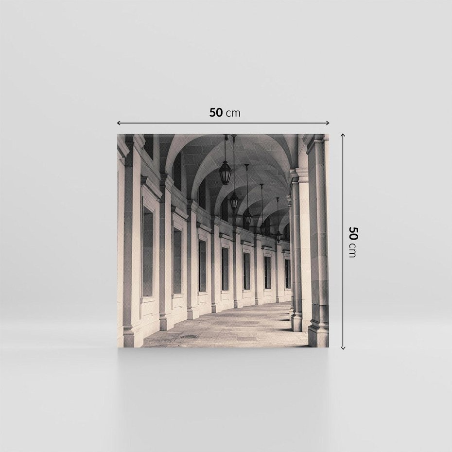 Obraz na płótnie 50x50 - Kolumny Elegancji - architektura, kolumny