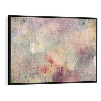Obraz w ramie 70x50 - Miękka Melodia Pasteli - olejne płótno, pastelowe kolory - rama czarna