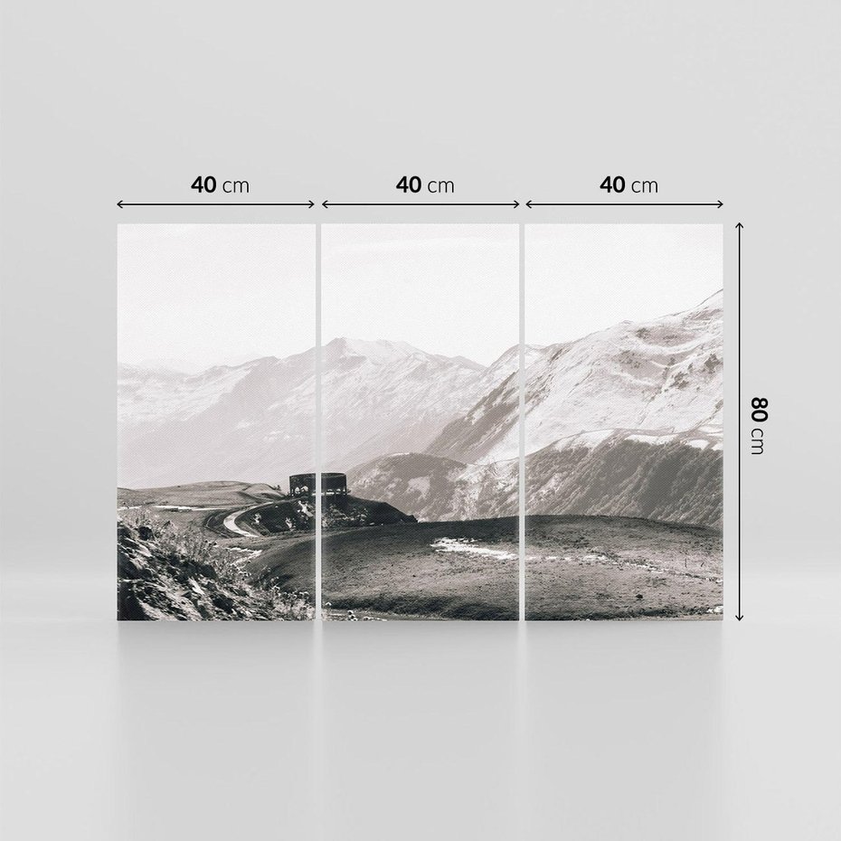 Obraz na płótnie 120x80 - Wzgórza w Bieli - górski krajobraz, punkt widokowy