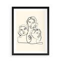 Plakat w ramie 50x70 - Trzy Kobiety - 3 kobiety, antyczny posag - rama czarna