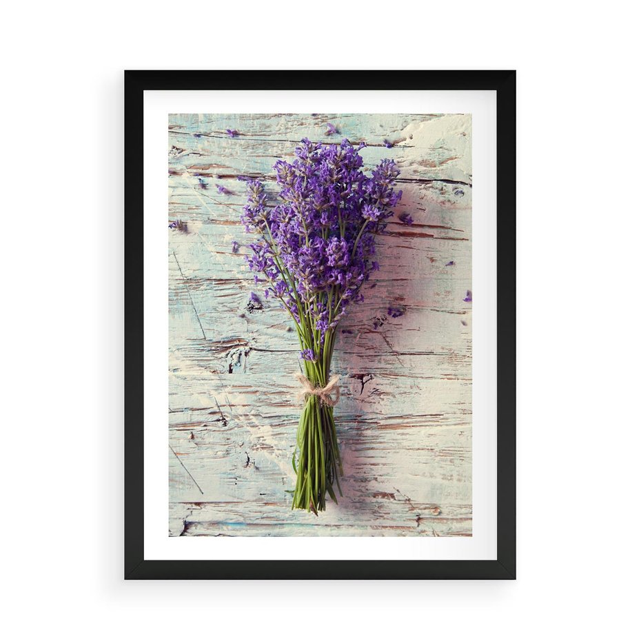Plakat w ramie 50x70 - Kwiatowy bukiet pełen piękna - bukiet, kwiaty - rama czarna