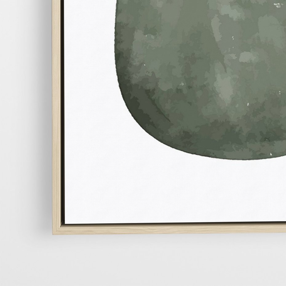 Obraz w ramie 70x100 - Owocowe Boho Inspiracje - minimalistyczny plakat, gruszka - rama drewno