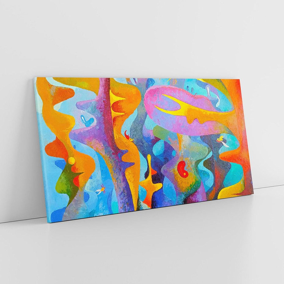 Obraz na płótnie 120x60 - Płomienne Tańce Abstrakcji - energetyczna abstrakcja, dziwne formy