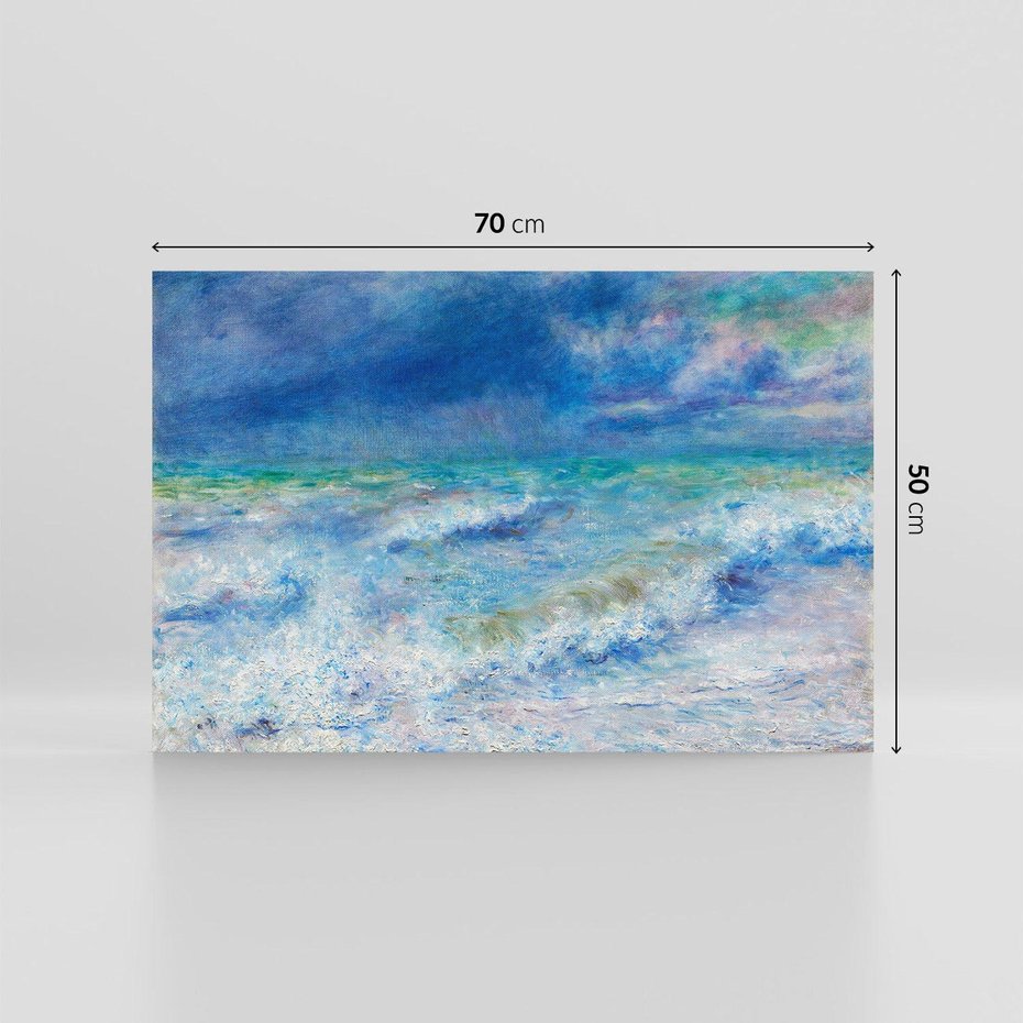 Obraz na płótnie 70x50 - "Seascape" (1897), Pierre-Auguste Renoir - Reprodukcja - reprodukcja, obraz na płótnie