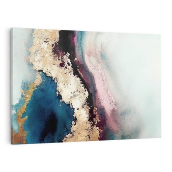 Obraz na płótnie 120x80 - Elegancki Impuls - abstrakcyjne plamy, rozlana farba