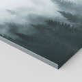 Obraz na płótnie 120x80 - Las w Mgłe - las, we