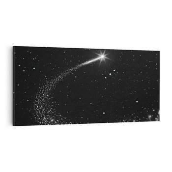 Obraz na płótnie 120x60 - Kometa wśród gwiazd - kometa, gwiazdy