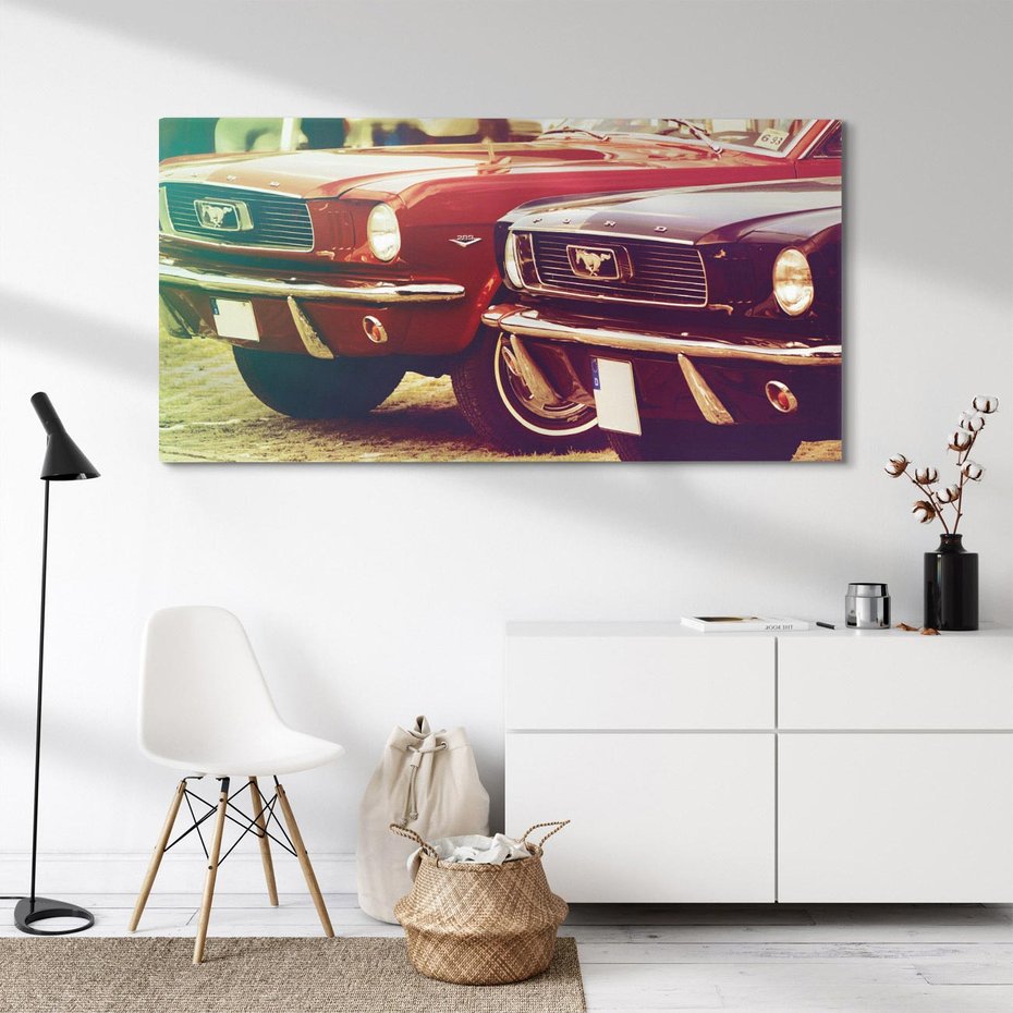 Obraz na płótnie 140x70 - Mustang - Muscle Car Retro - mustang, muscle car