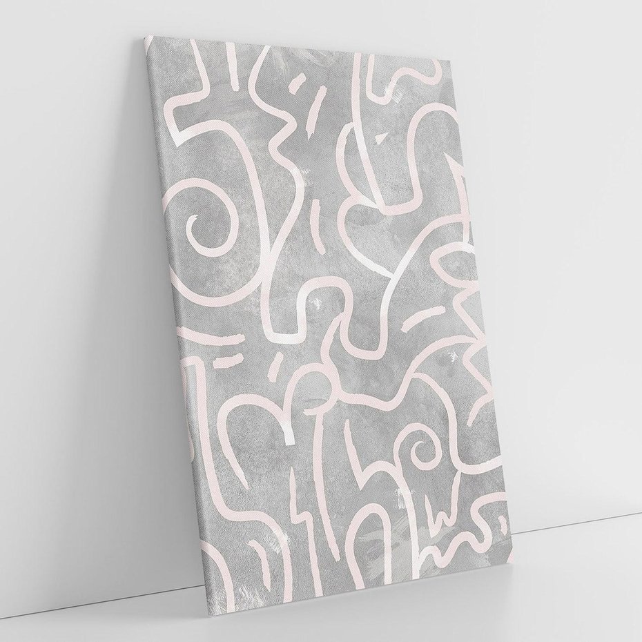 Obraz na płótnie 70x100 - Sploty odblasków i zawirowań - abstrakcyjne rysunki, wzorek