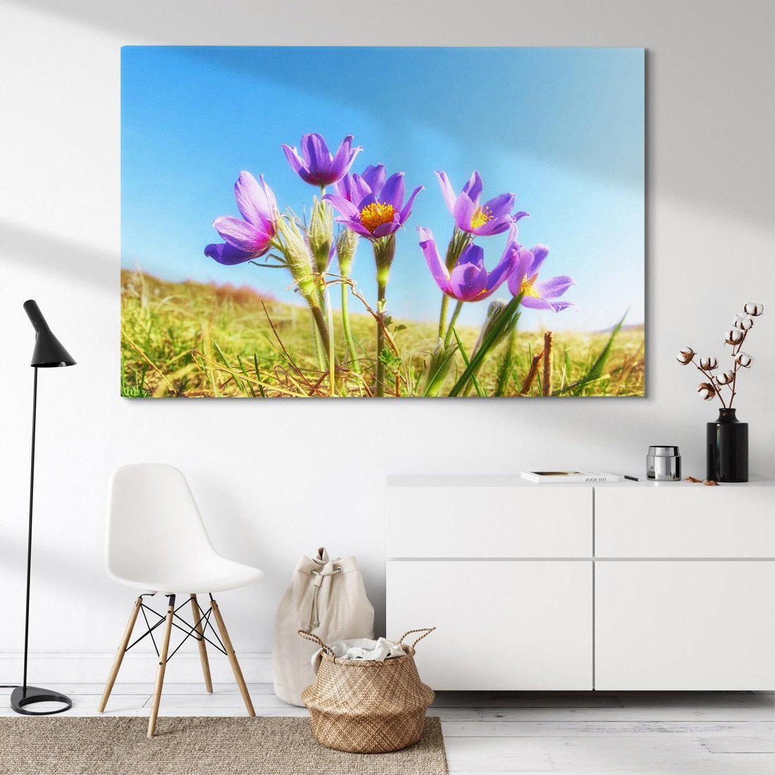 Obraz na płótnie 120x80 - Kwiatowa siła łąki - kwiaty, łąka