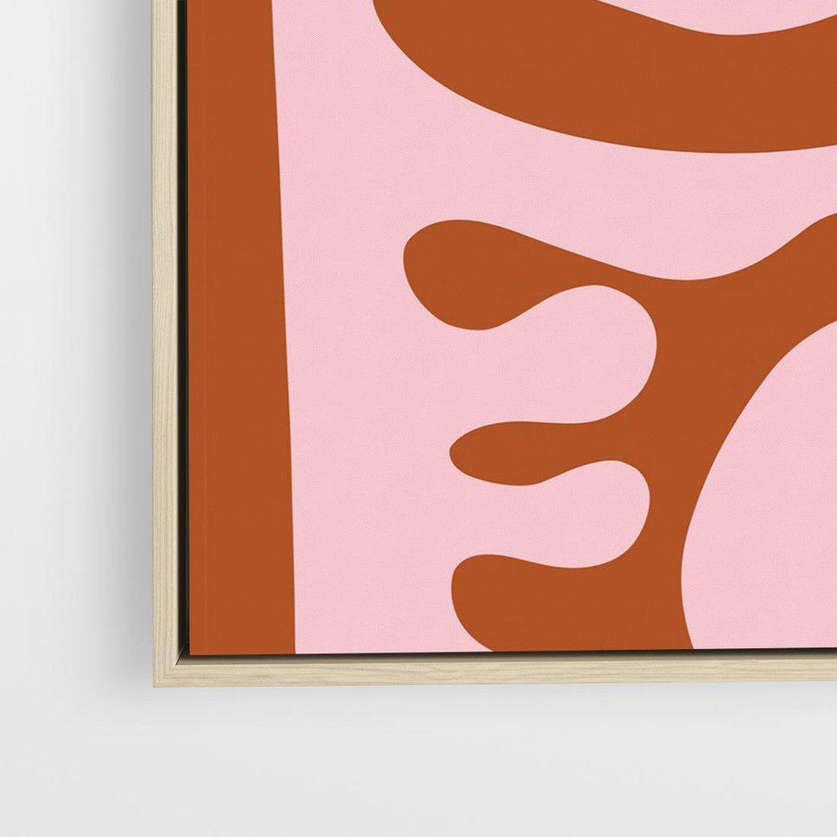 Obraz w ramie 80x80 - Migotliwe Boho Marzenia - abstrakcyjny obraz, plakat - rama drewno