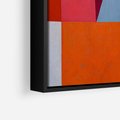 Obraz w ramie 50x70 - Migotliwe Nastroje Kształtów - różne geometryczne formy, olejny obraz - rama czarna