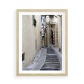 Plakat w ramie 50x70 - Uroki Włoskiej Uliczki - włoska, uliczka - rama drewno