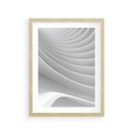 Plakat w ramie 30x40 - Geometryczna Harmonia - geometryczne, kształty - rama drewno