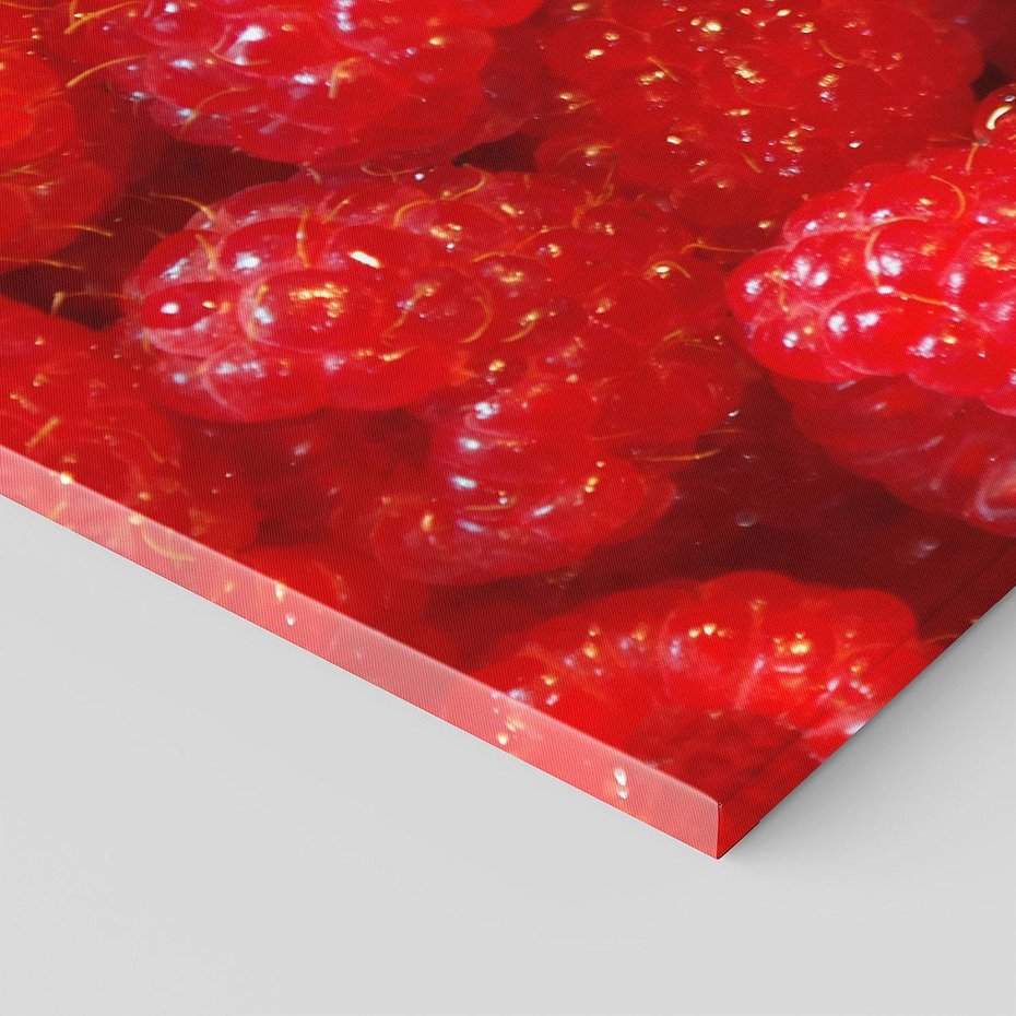 Obraz na płótnie 120x60 - "Maliny - Owocowy Raj - maliny, owoce