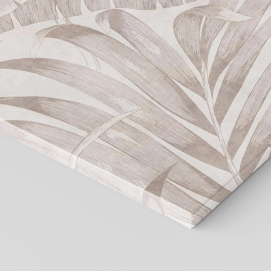 Obraz na płótnie 50x70 - Odsłonięte liściowe wspomnienia - monochromatyczne, kolory sepii