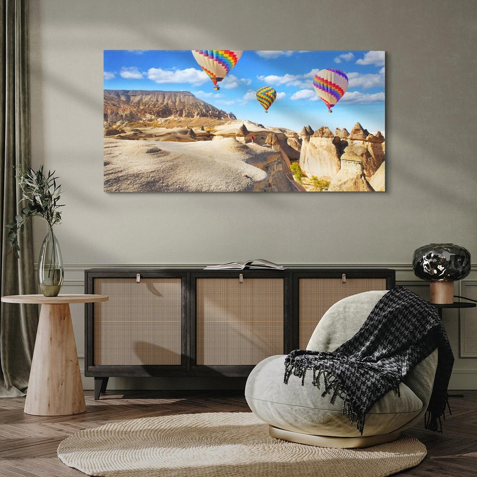 Obraz na płótnie 100x50 - Kolorowe Balony nad Turcją - balony, turcja