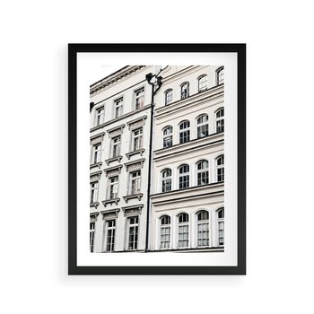 Plakat w ramie 50x70 - Urok Starej Kamienicy - budynki, miasto - rama czarna